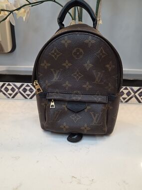 Louis Vuitton Brown Monogram Mini Backpack with Gold Hardware